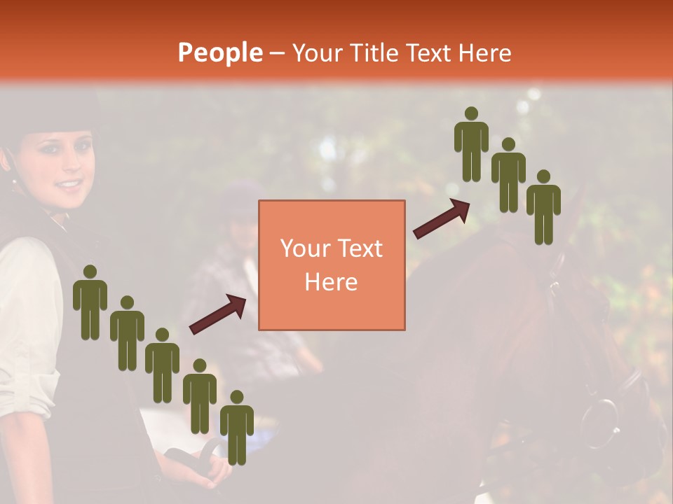 Young Exercise Galloping PowerPoint Template