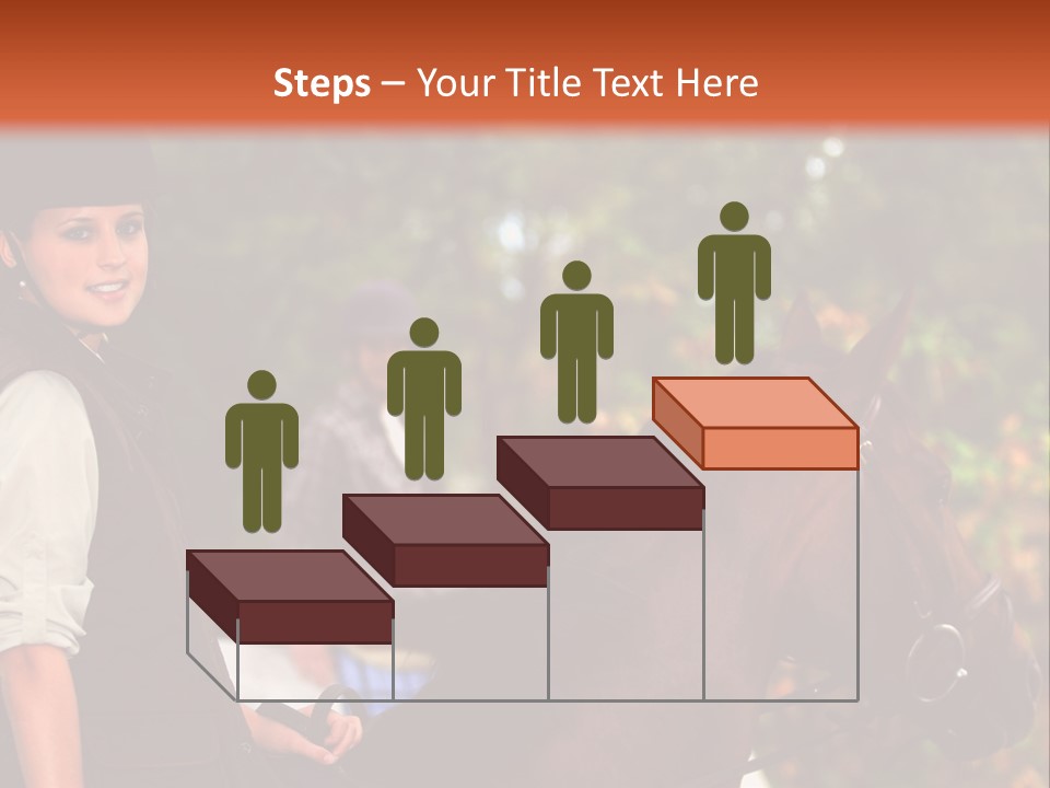 Young Exercise Galloping PowerPoint Template