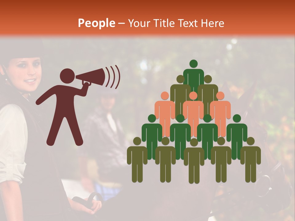 Young Exercise Galloping PowerPoint Template