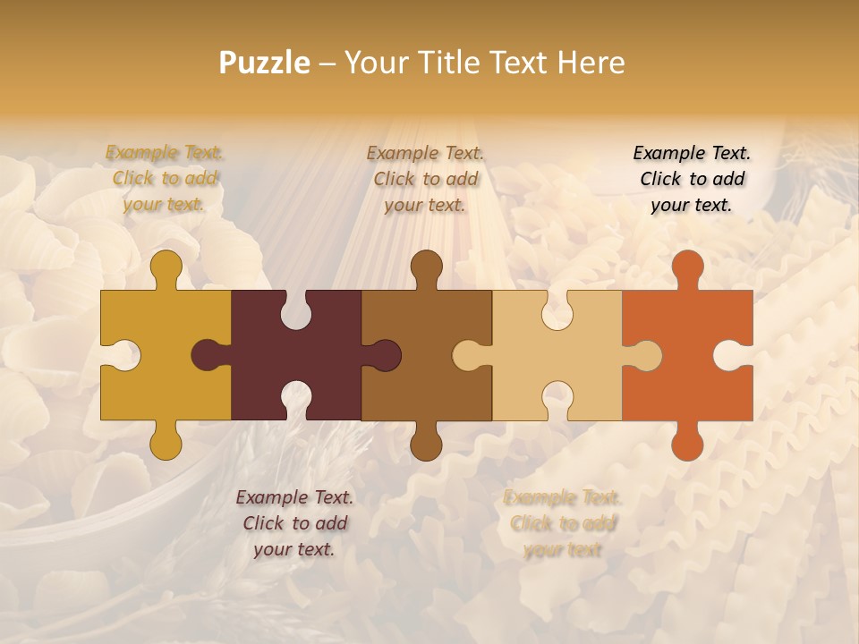 Group Macaroni Pasta PowerPoint Template