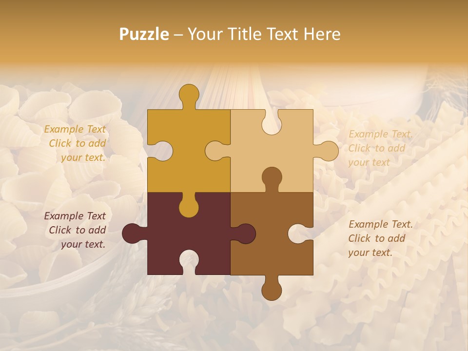 Group Macaroni Pasta PowerPoint Template