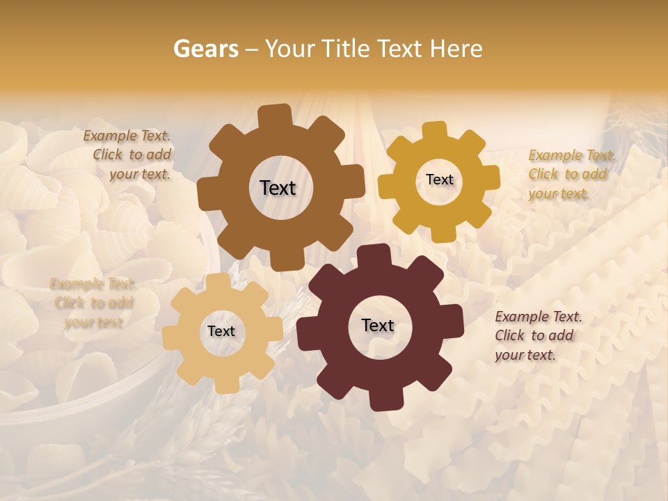 Group Macaroni Pasta PowerPoint Template