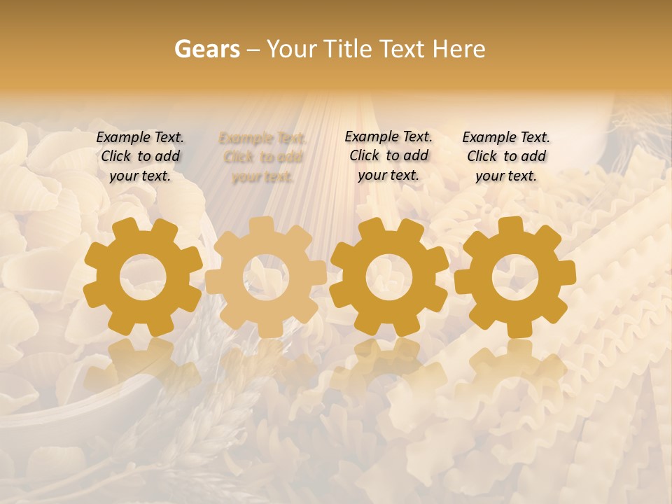 Group Macaroni Pasta PowerPoint Template