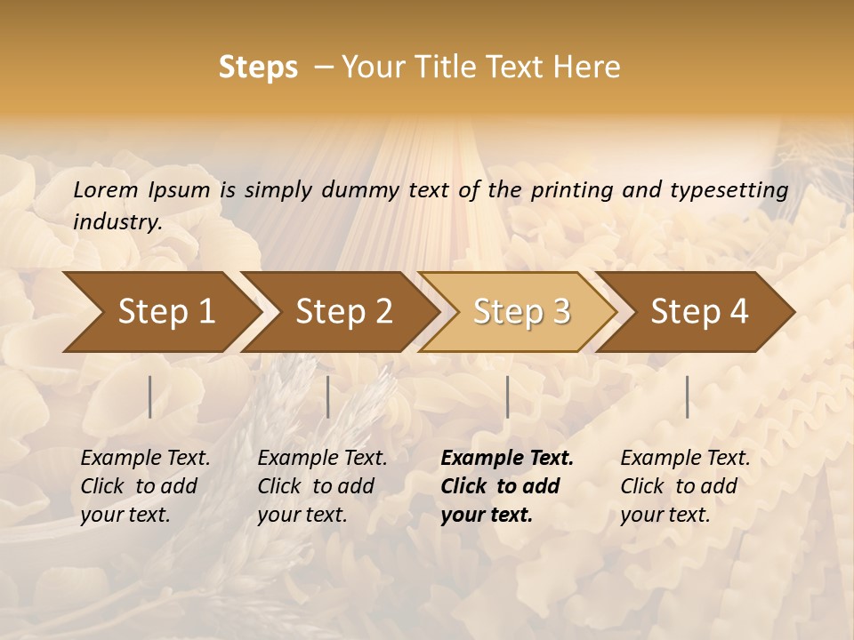 Group Macaroni Pasta PowerPoint Template
