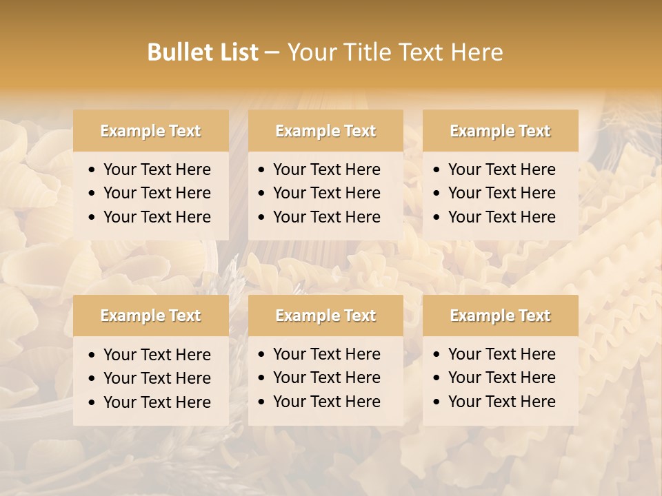 Group Macaroni Pasta PowerPoint Template