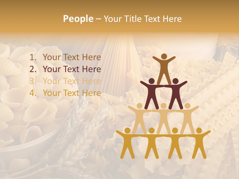 Group Macaroni Pasta PowerPoint Template