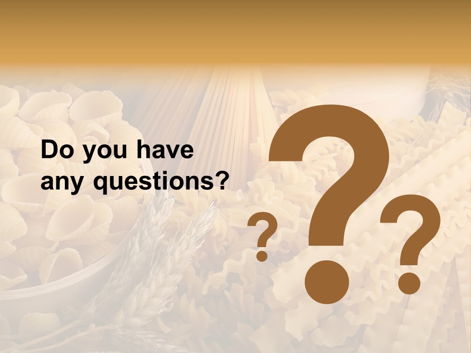 Group Macaroni Pasta PowerPoint Template