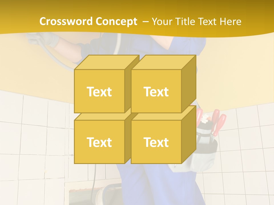 Tradesman Young Door PowerPoint Template