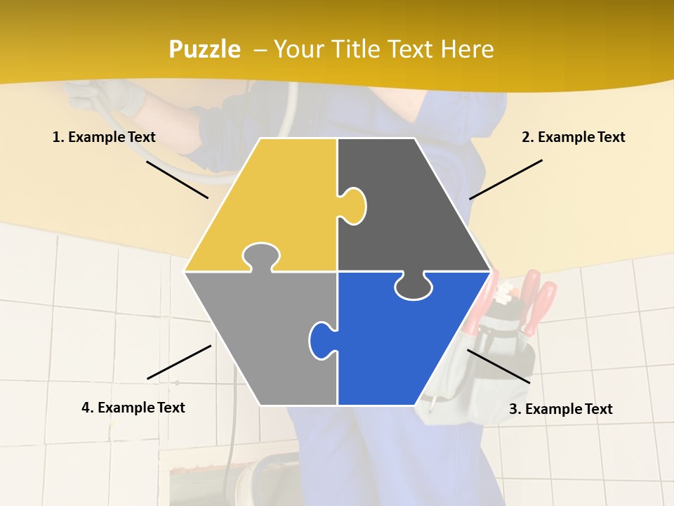 Tradesman Young Door PowerPoint Template