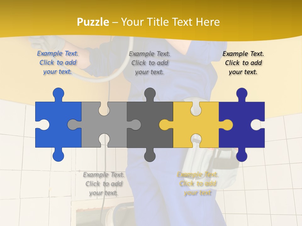 Tradesman Young Door PowerPoint Template