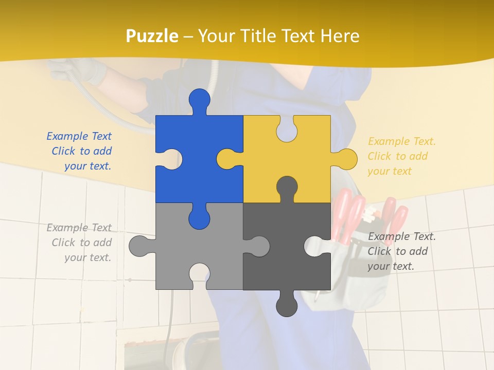 Tradesman Young Door PowerPoint Template