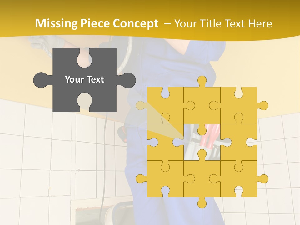 Tradesman Young Door PowerPoint Template