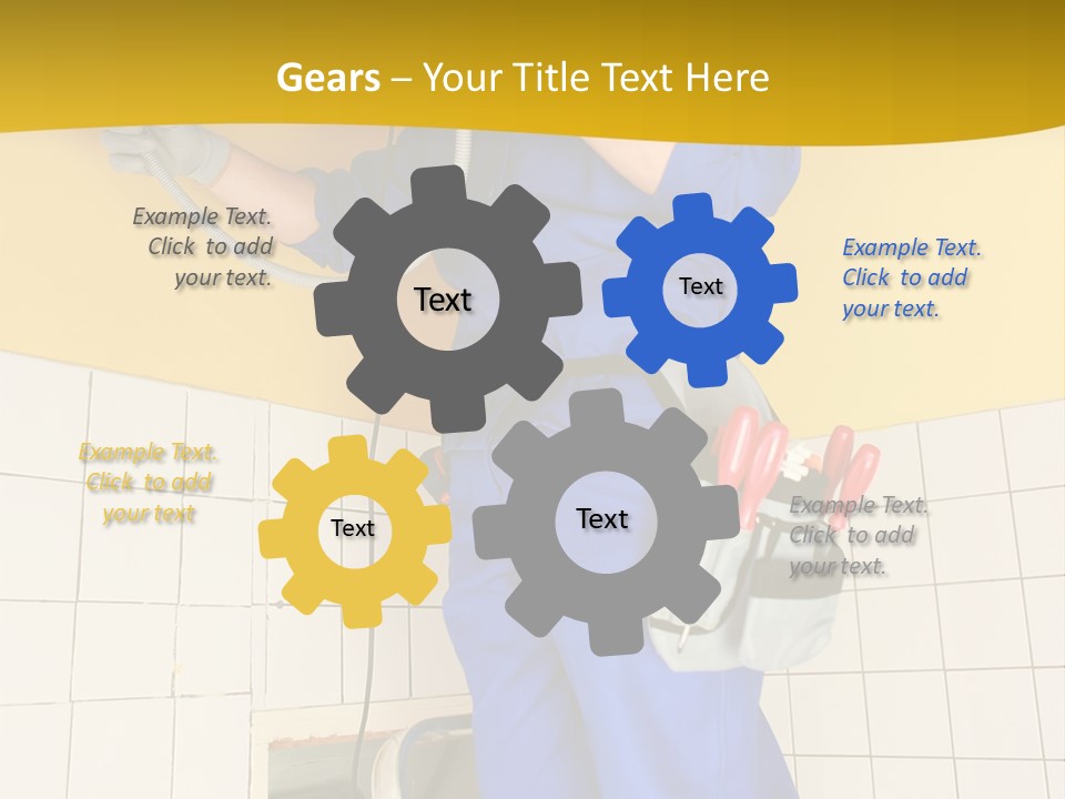 Tradesman Young Door PowerPoint Template