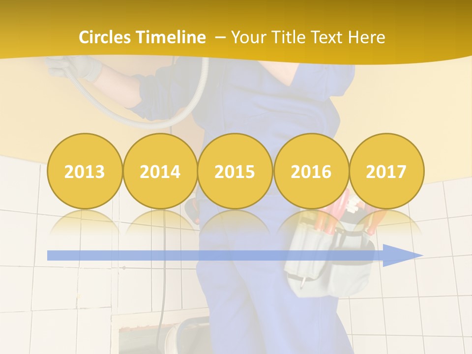 Tradesman Young Door PowerPoint Template