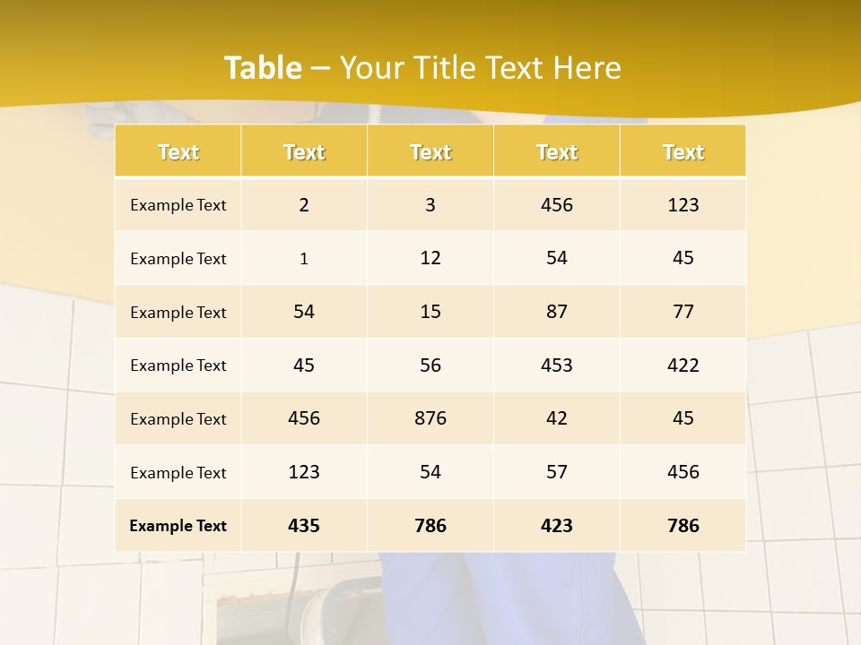 Tradesman Young Door PowerPoint Template