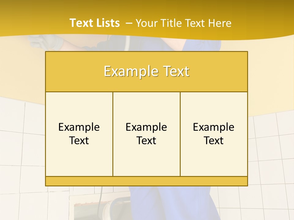 Tradesman Young Door PowerPoint Template