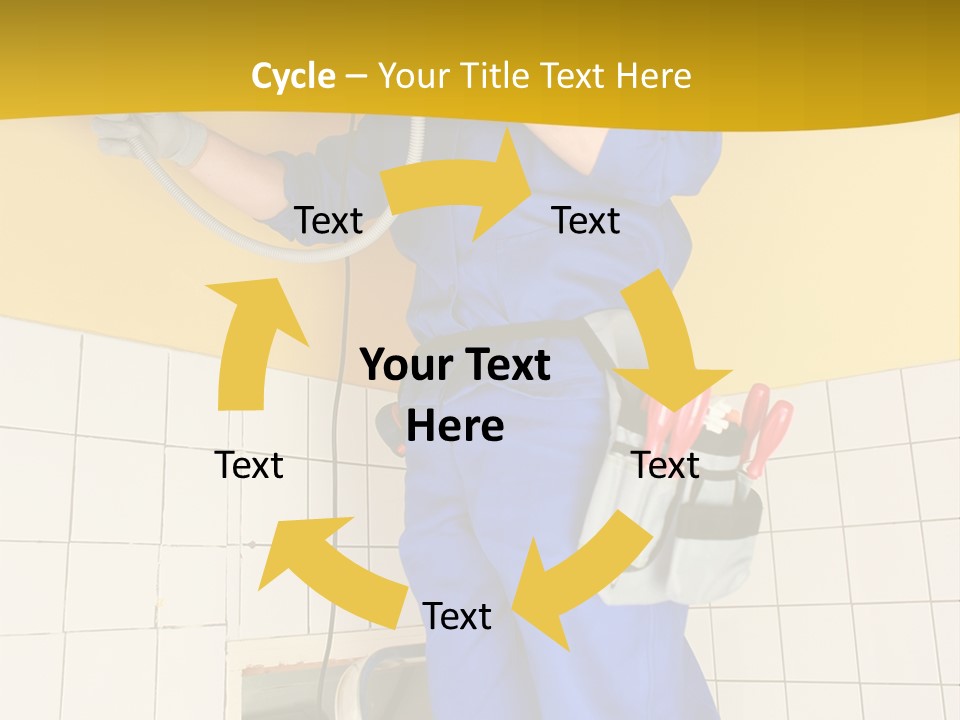 Tradesman Young Door PowerPoint Template