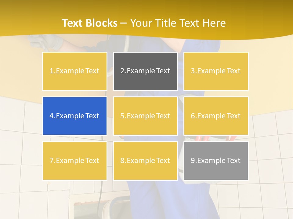 Tradesman Young Door PowerPoint Template