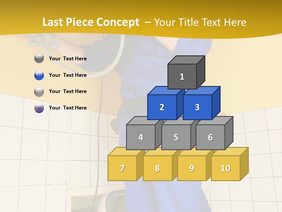 Tradesman Young Door PowerPoint Template