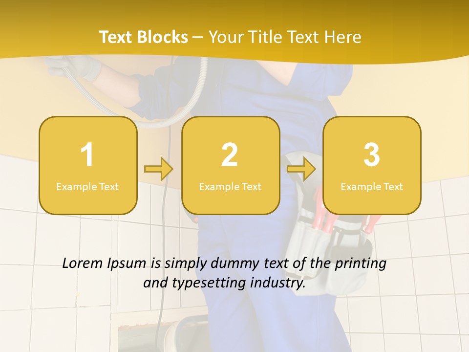 Tradesman Young Door PowerPoint Template