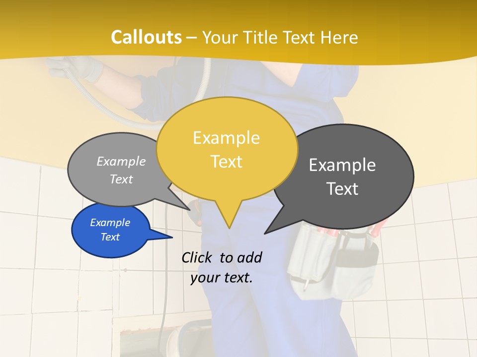 Tradesman Young Door PowerPoint Template