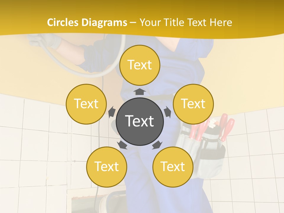 Tradesman Young Door PowerPoint Template