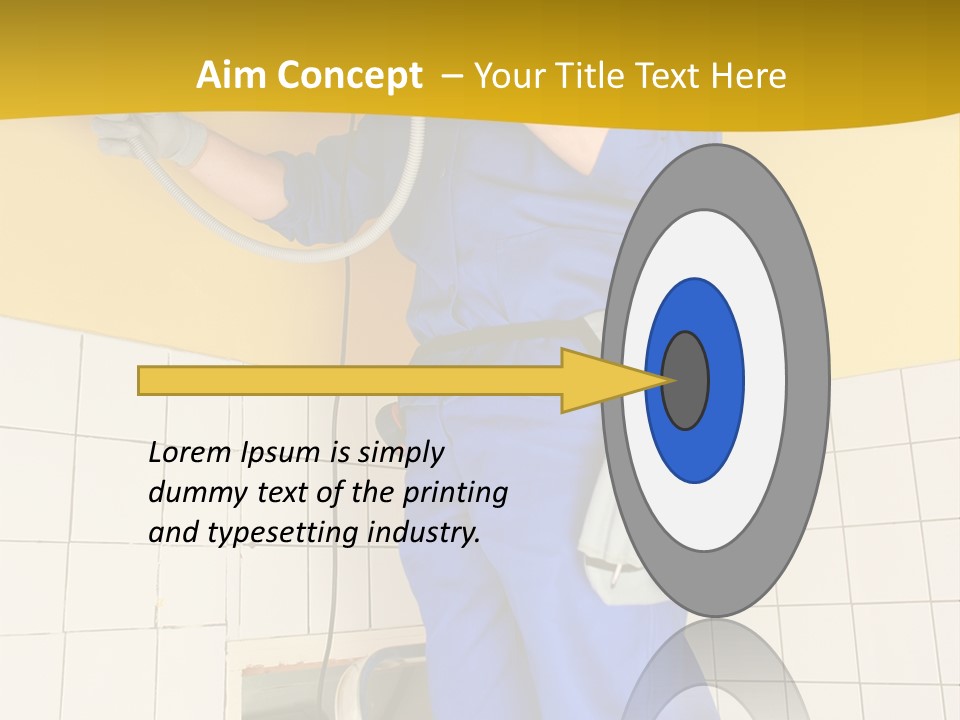 Tradesman Young Door PowerPoint Template