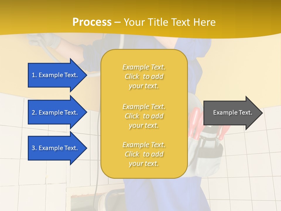 Tradesman Young Door PowerPoint Template