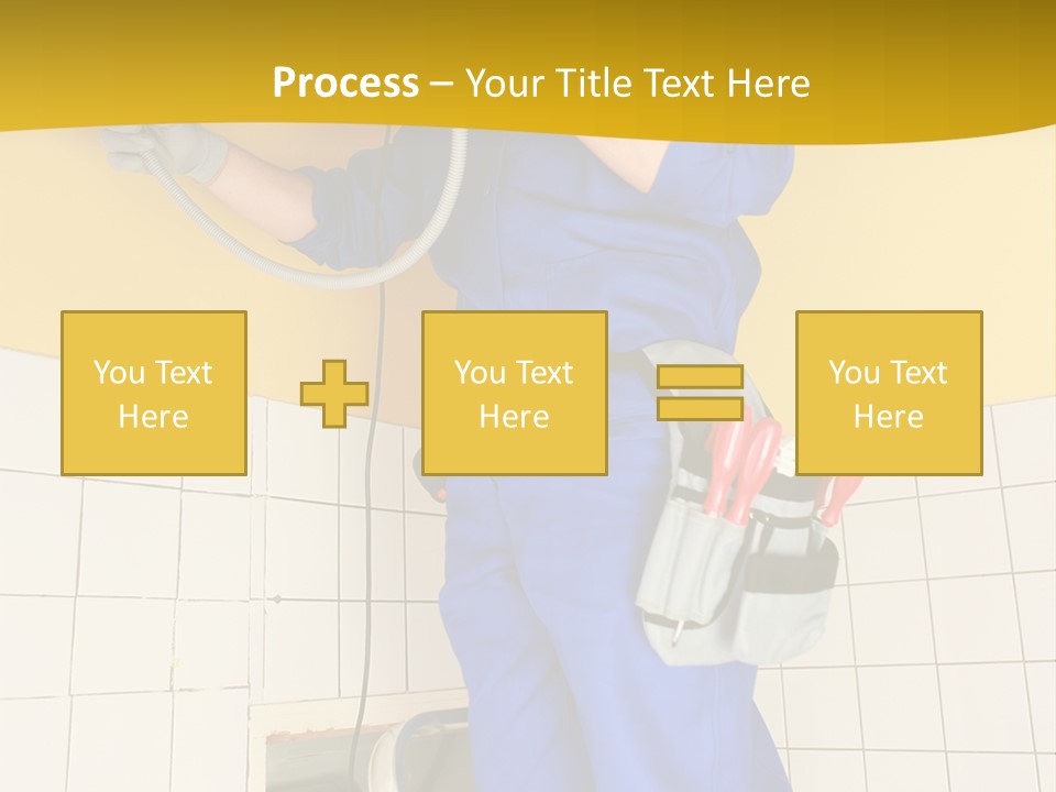 Tradesman Young Door PowerPoint Template