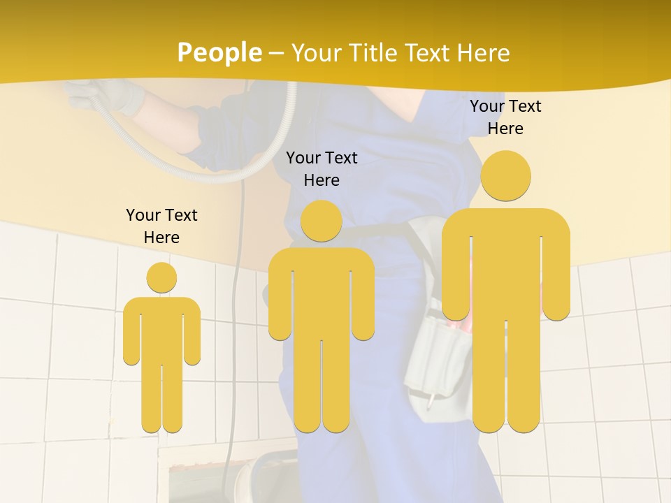 Tradesman Young Door PowerPoint Template