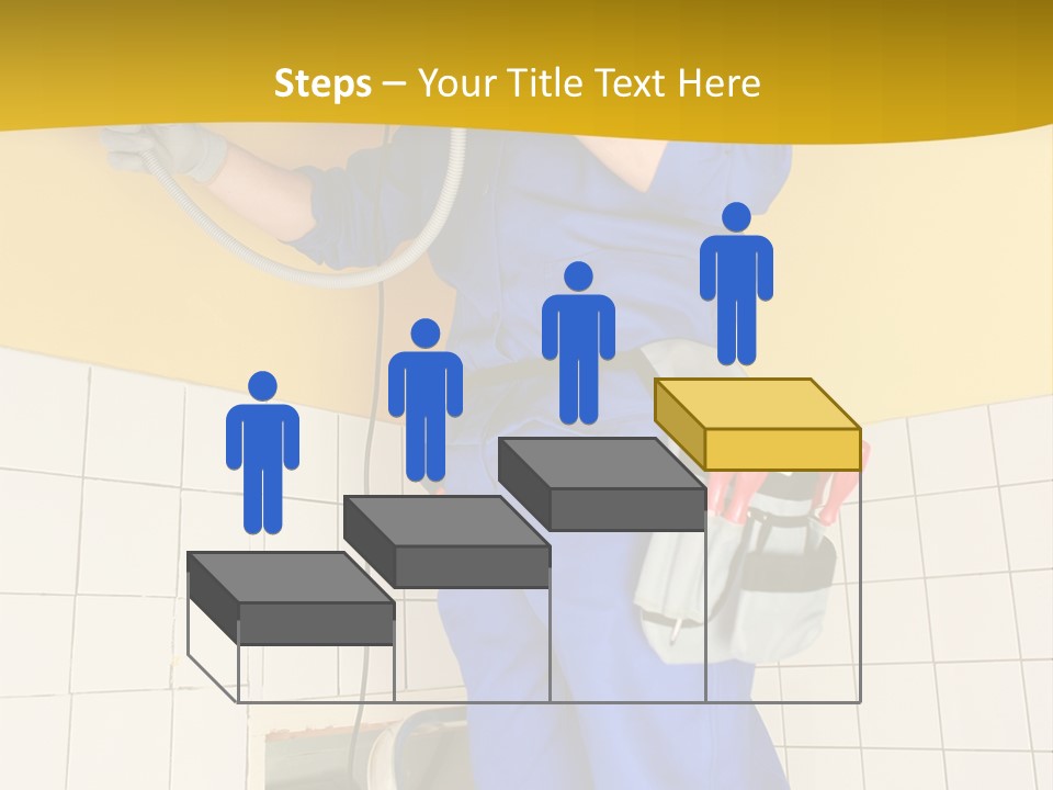 Tradesman Young Door PowerPoint Template