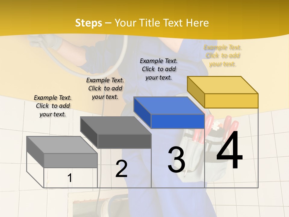 Tradesman Young Door PowerPoint Template