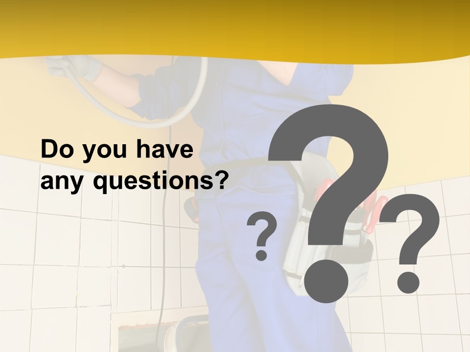 Tradesman Young Door PowerPoint Template