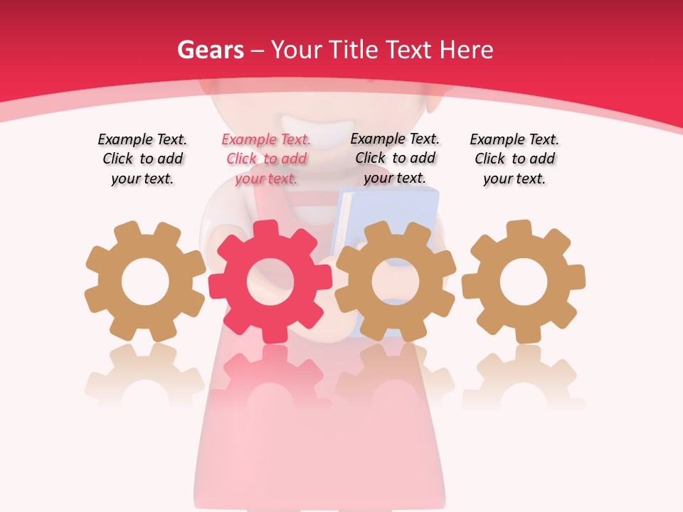 Clipart Study Preschooler PowerPoint Template