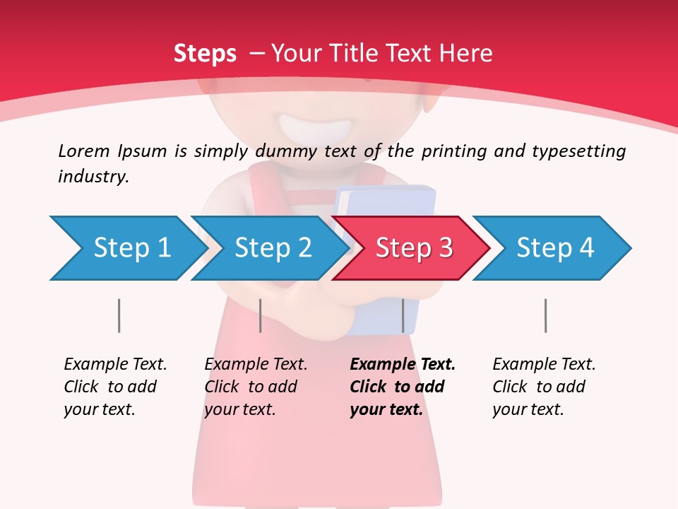 Clipart Study Preschooler PowerPoint Template