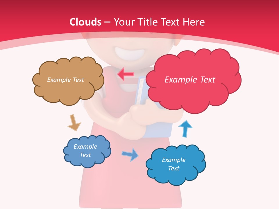 Clipart Study Preschooler PowerPoint Template
