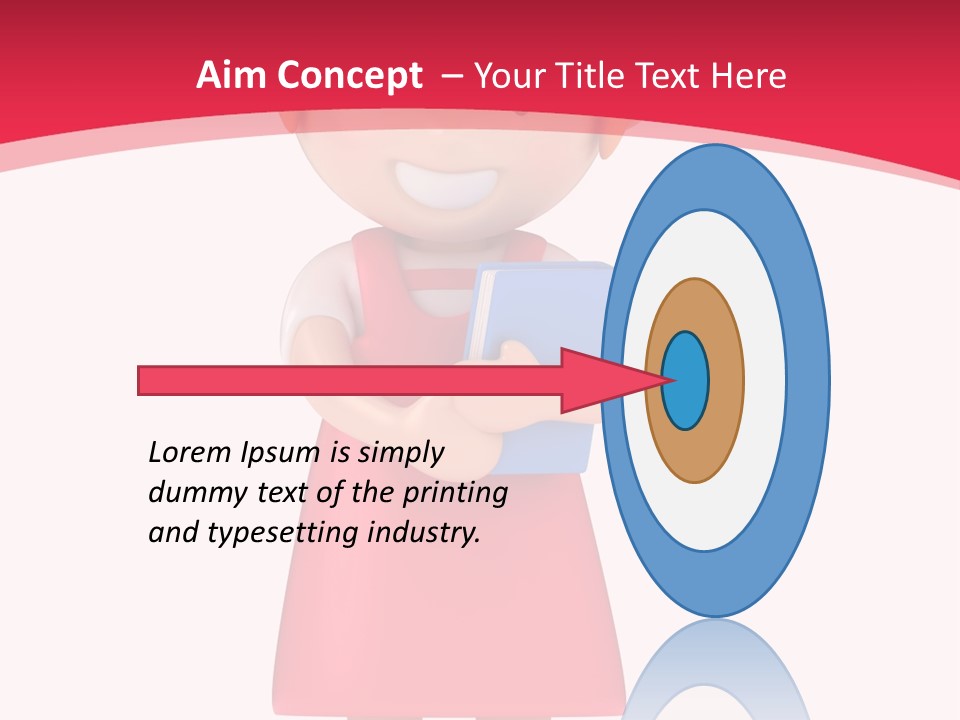 Clipart Study Preschooler PowerPoint Template