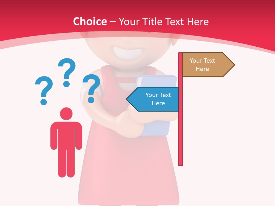 Clipart Study Preschooler PowerPoint Template