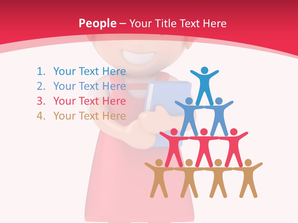 Clipart Study Preschooler PowerPoint Template