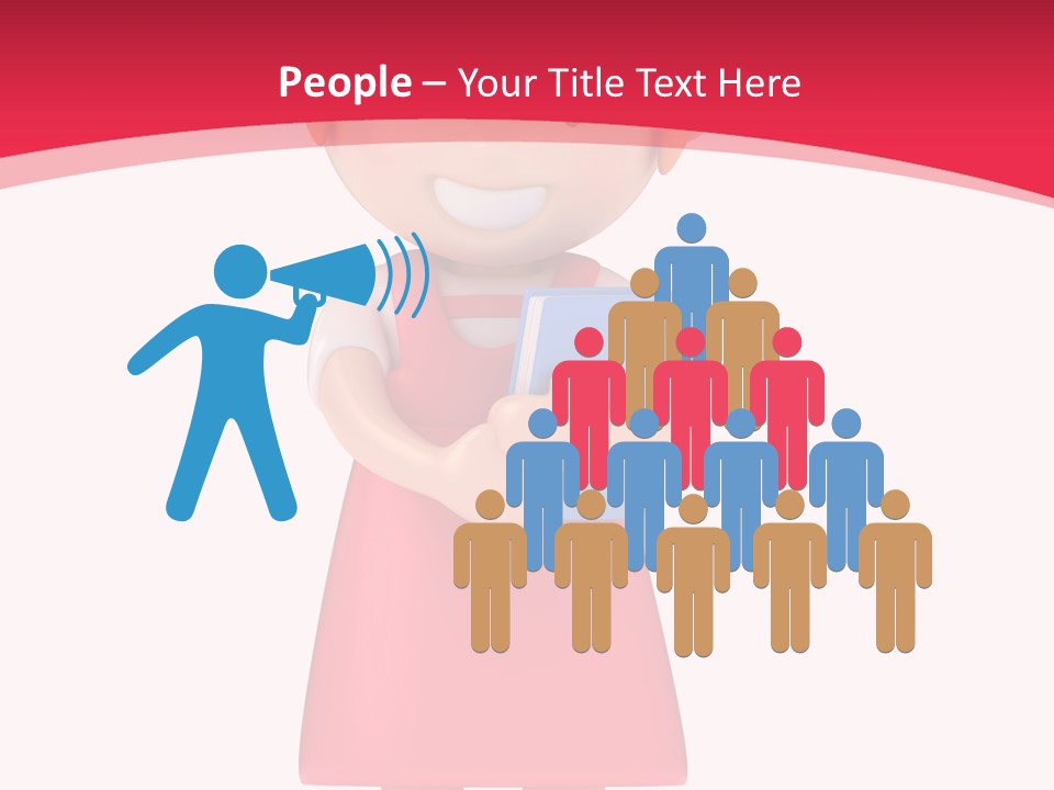 Clipart Study Preschooler PowerPoint Template