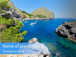 Sailing Paradise Mallorca PowerPoint Template