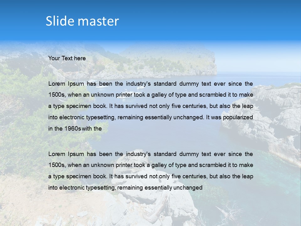 Sailing Paradise Mallorca PowerPoint Template