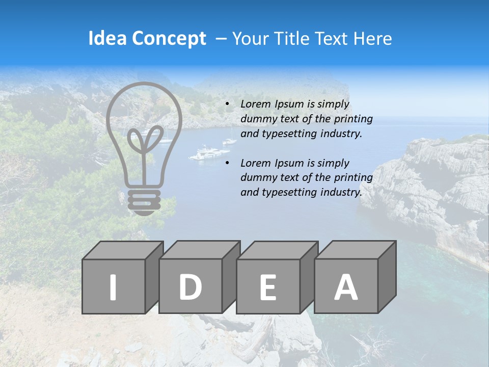 Sailing Paradise Mallorca PowerPoint Template