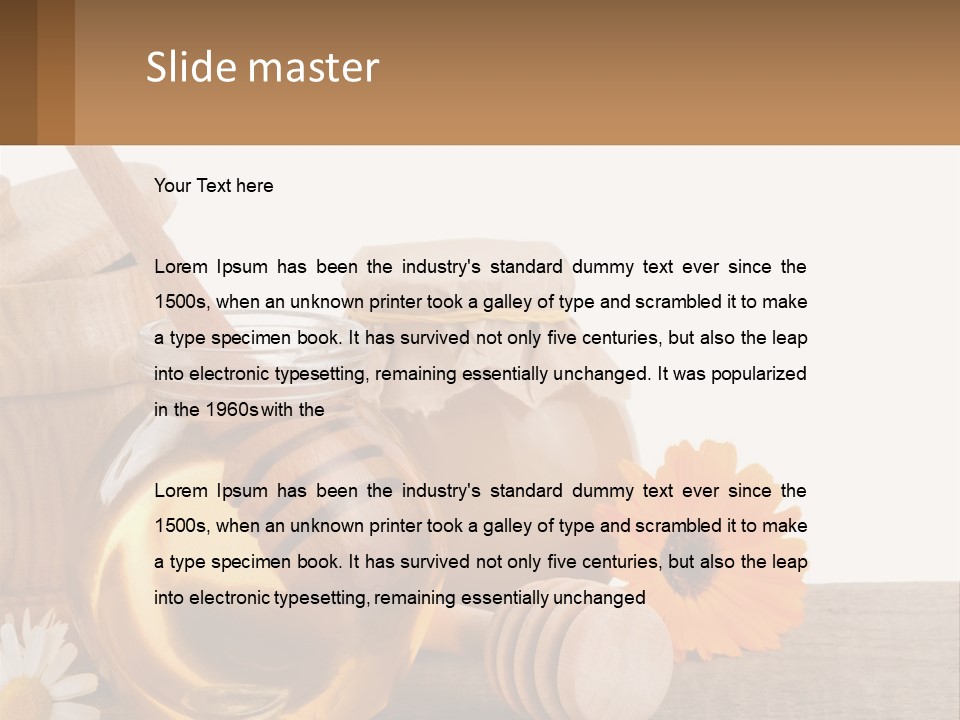 Food Space Camomile PowerPoint Template