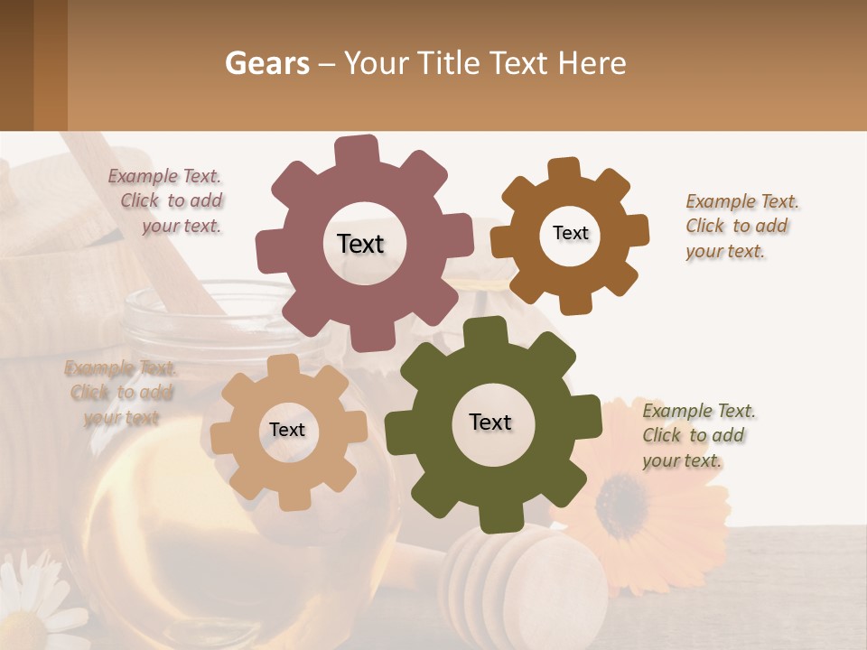 Food Space Camomile PowerPoint Template