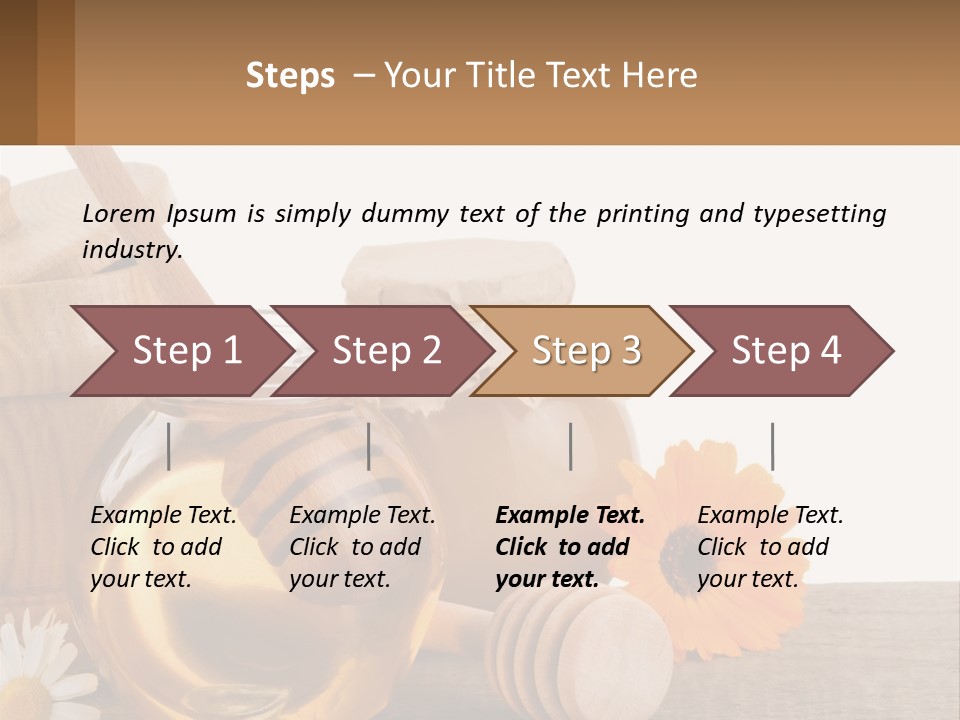 Food Space Camomile PowerPoint Template