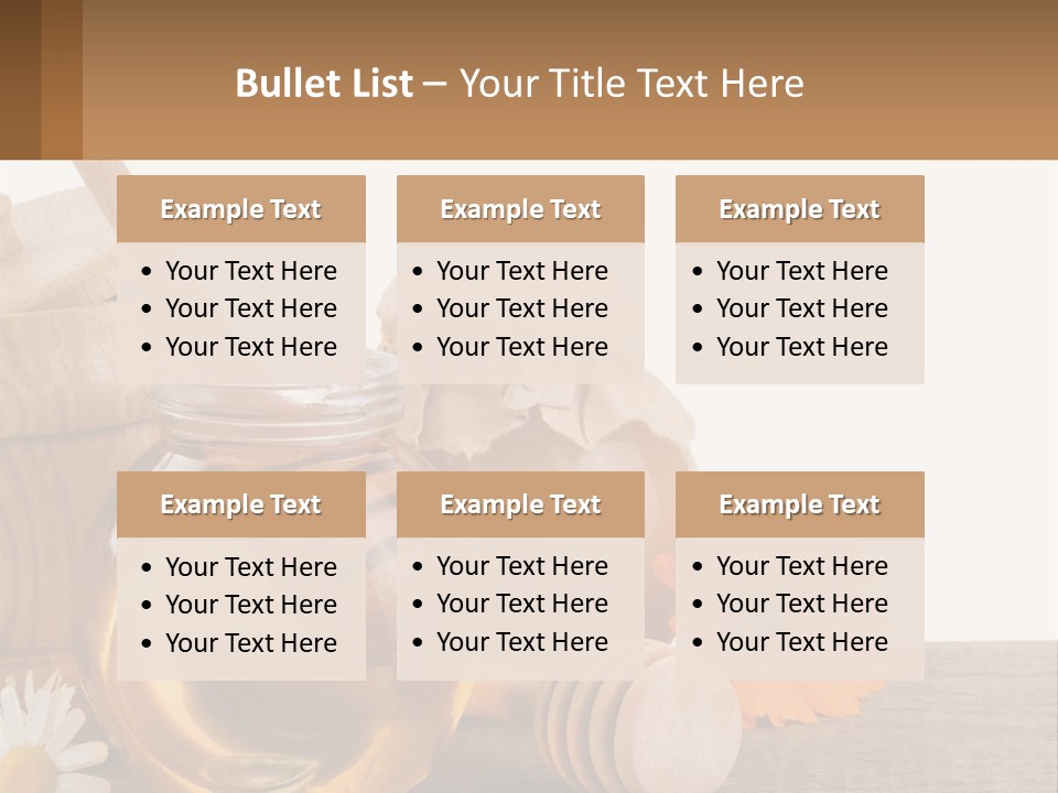 Food Space Camomile PowerPoint Template