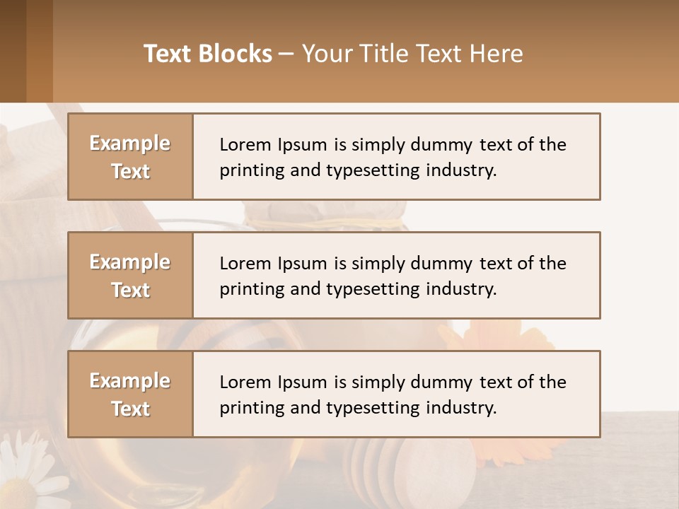 Food Space Camomile PowerPoint Template