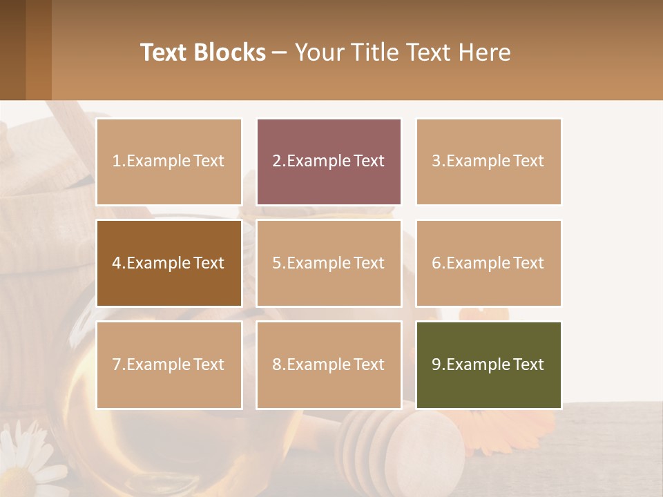 Food Space Camomile PowerPoint Template
