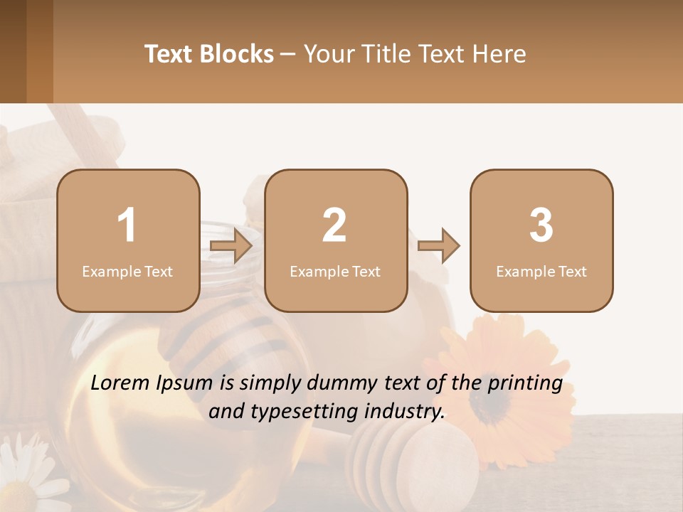 Food Space Camomile PowerPoint Template